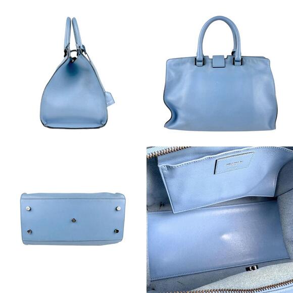 Saint Laurent Handbags - Saint Laurent Bag Leather Blue Cabas Shoulder Baby